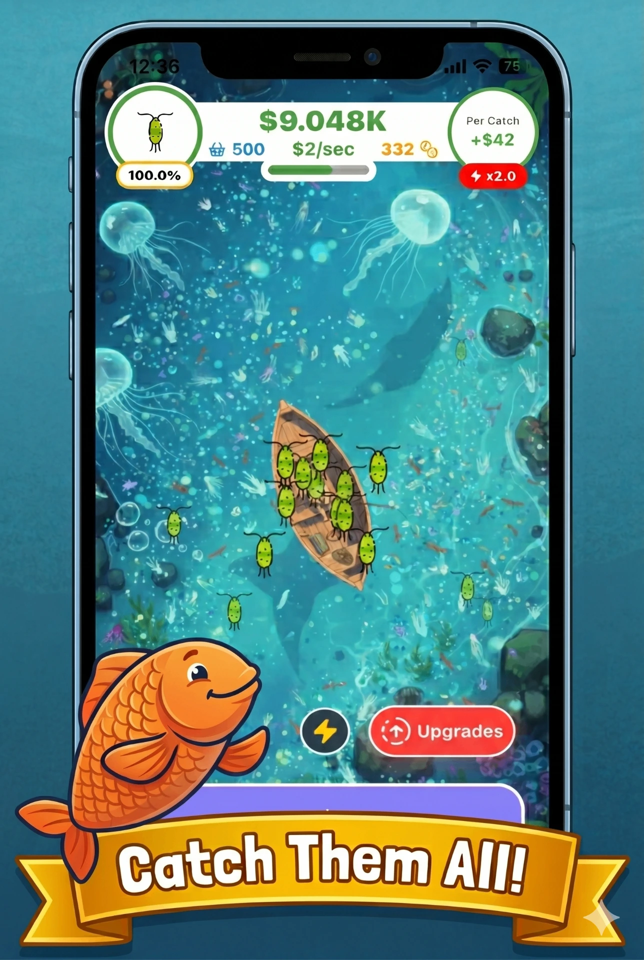Fish-Inc underwater fishing scene