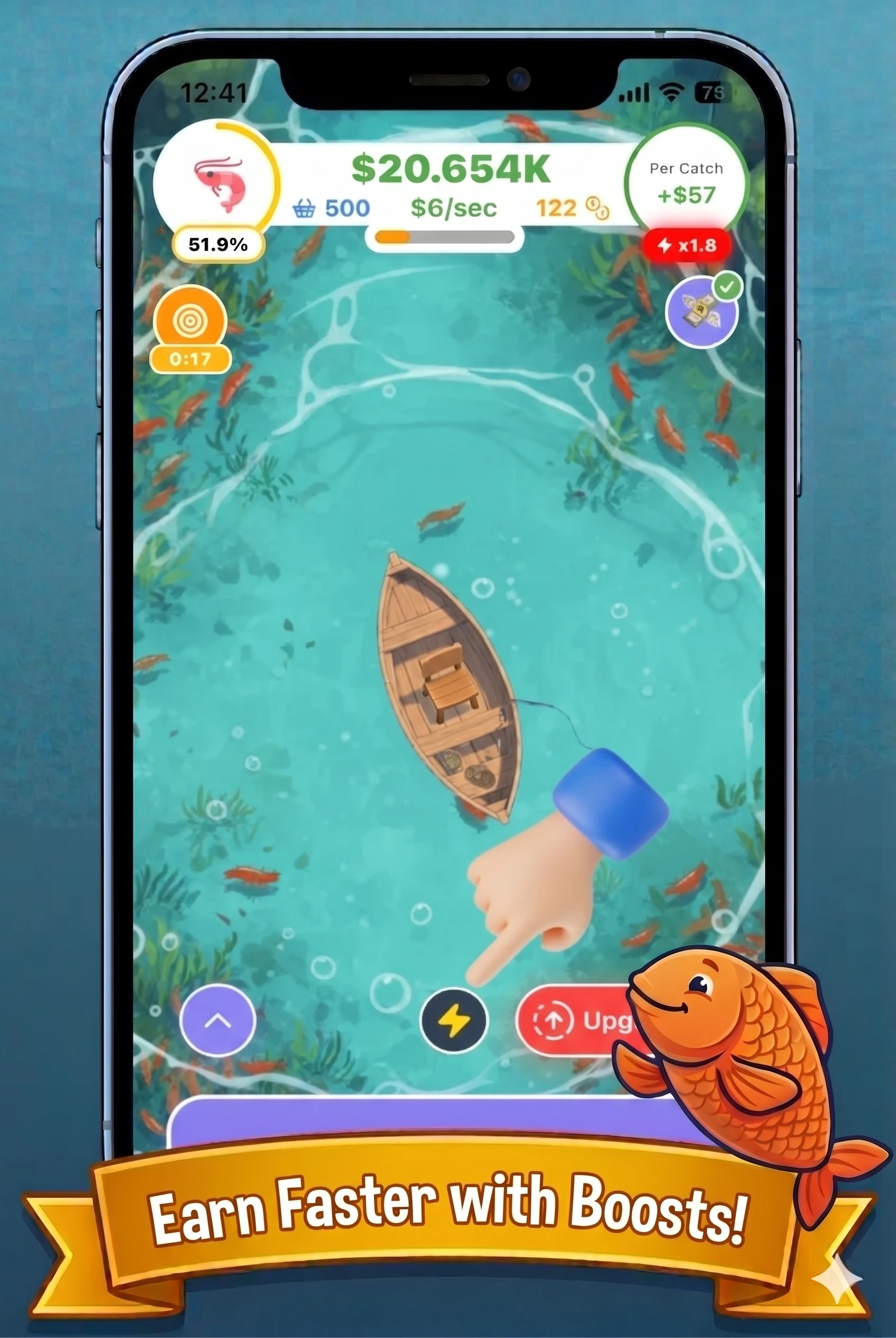 Fish-Inc critical catch in action